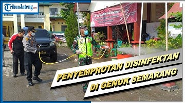 Penyemprotan Serentak Cegah Corona di Genuk Semarang