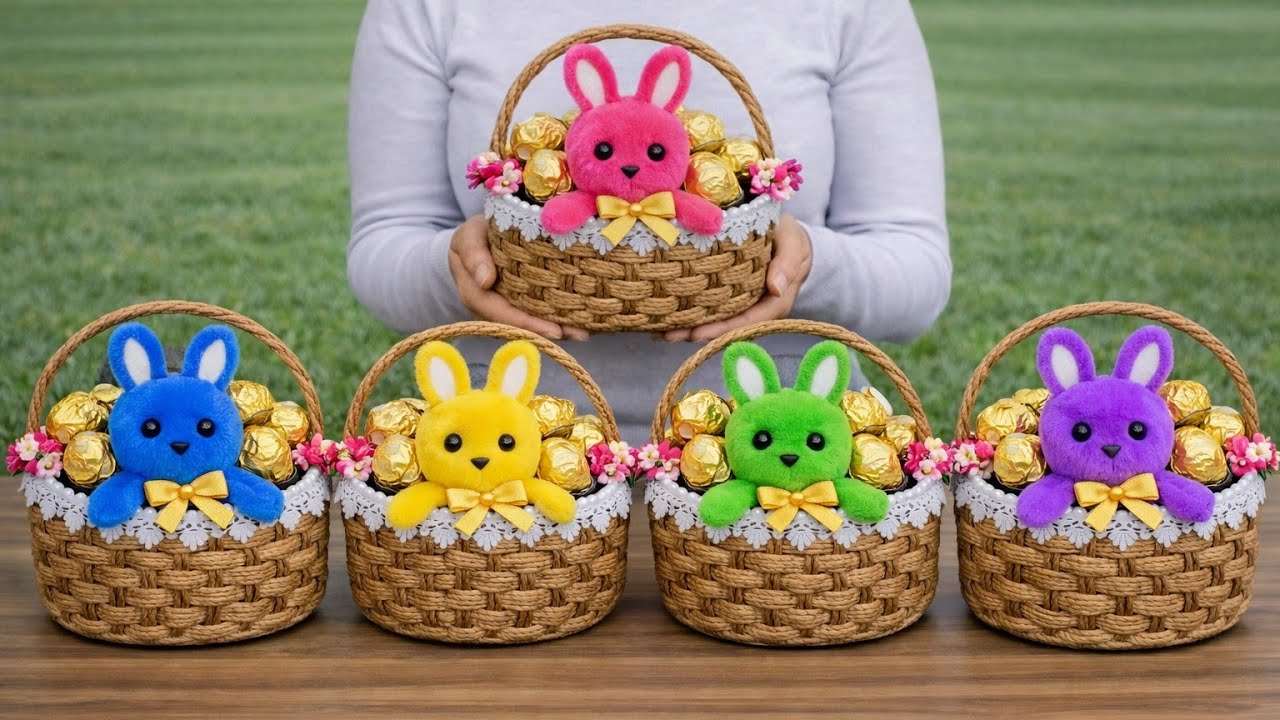 😍Отличная идея для Пасхи! 💥Изготовление корзинок из пластиковых контейнеров