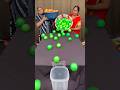 Green Vs Orange Ball Rolling Family Challenge #shorts #game