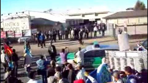 Eritreans Demonstrate Peacefully Against Dictatorship in Gissen , Germany