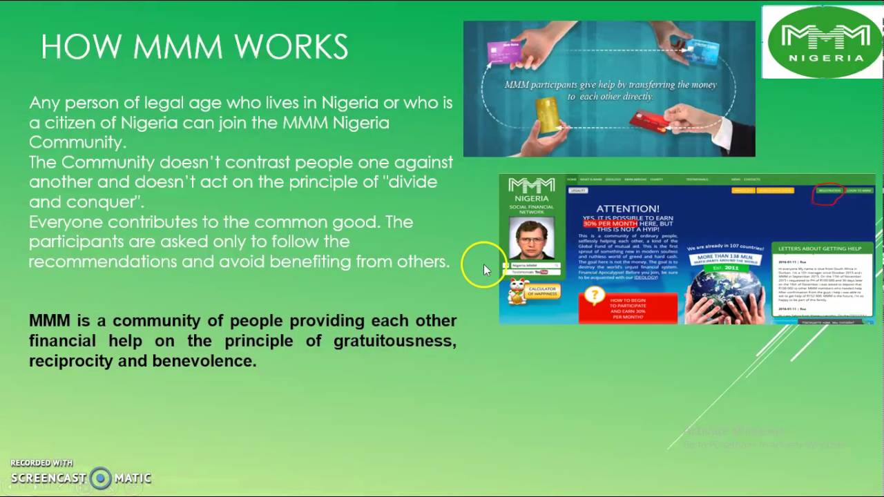 MMM Nigeria Ideology, Rules and Benefit Video