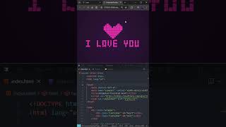 Animated Pixelated Heart #webdesign #programming   #frontend #python #coding #html #css #backend