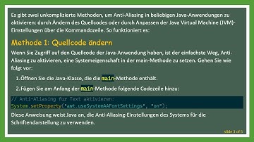 So aktivieren Sie Anti-Aliasing in Java-Anwendungen