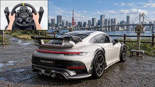 Porsche 911 Turbo S + DLSS5 | Forza Horizon 6 | Steering Wheel Gameplay screenshot 5