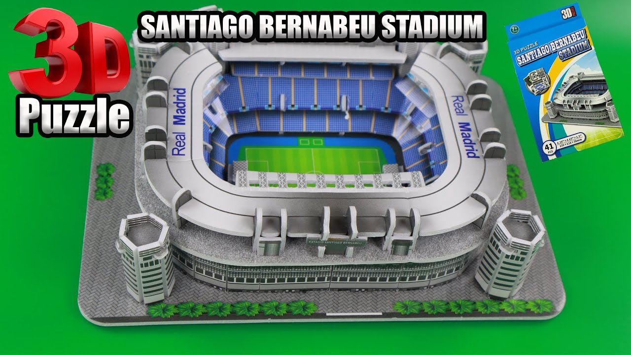 A mini copy of the SANTIAGO BERNABEU STADIUM. Putting together a