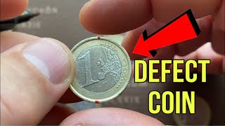 Defect Coin 1 euro Italy 2002 New