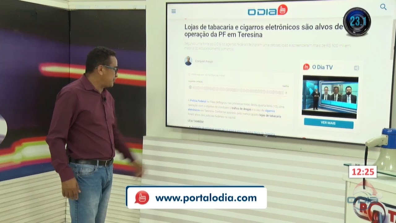 Notícias do Portal O Dia no programa Rota do Dia 13 12 2023