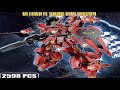 MOC Anime Gun Mobile Suit SAZABI MSN-04 Model Building Block Mechanical Figures with LED R