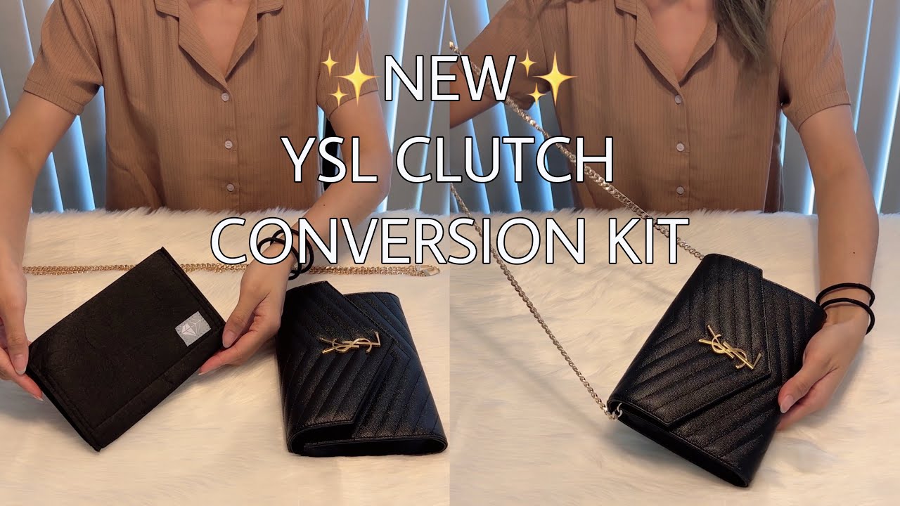 I love a good hack. 🤭 Converting my YSL Uptown Pouch into a purse