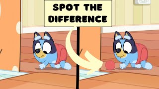 Spot the Difference BLUEY Scenes - Puzzle Game with Clues
