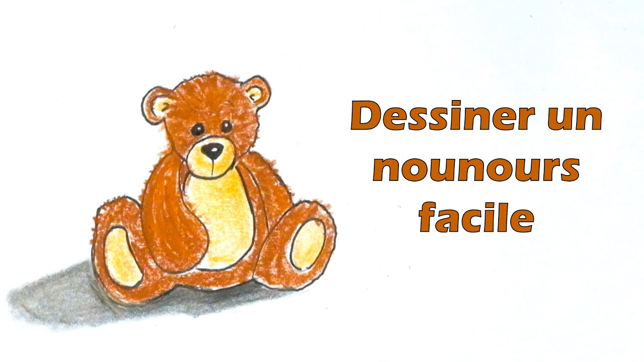 Comment dessiner un nounours en peluche facilement