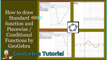How to draw some standard function and piecewise/conditional function by GeoGebra |GeoGebra tutorial