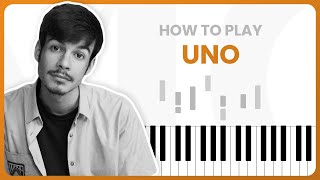Video voorbeeld van "How To Play Uno By Rex Orange County On Piano - Piano Tutorial (PART 1)"
