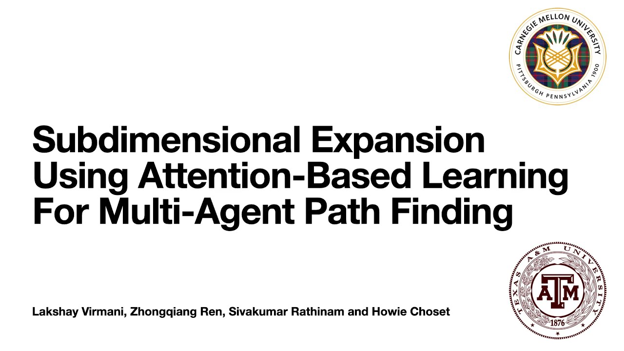 Subdimensional Expansion Using Attention-Based Learning For Multi-Agent Path Finding (MAPF)