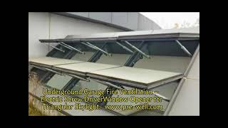 Underground Garage Fire Ventilation – Electric Screw Drive Window Opener for Triangular Skylight