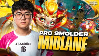 Un Joueur Pro joue SMOLDER en MIDLANE - Wild Rift