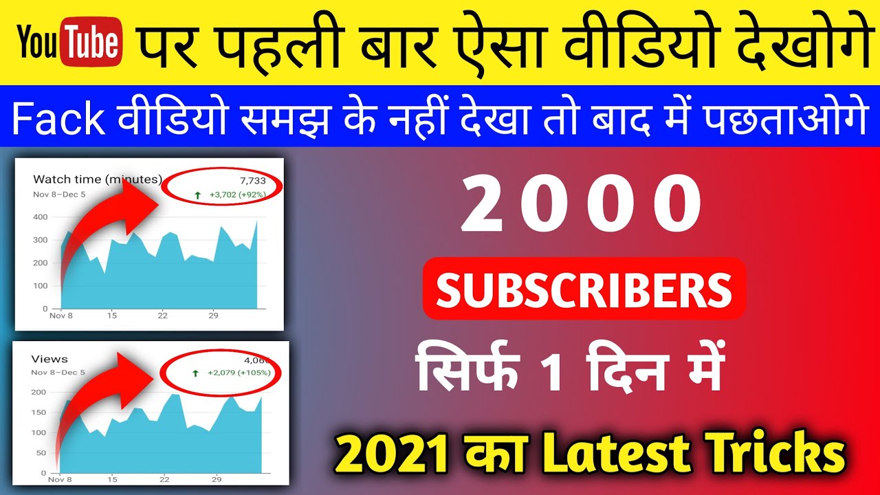 🔴Live Proof || How To Increase Views and Subscribers On Youtube ...