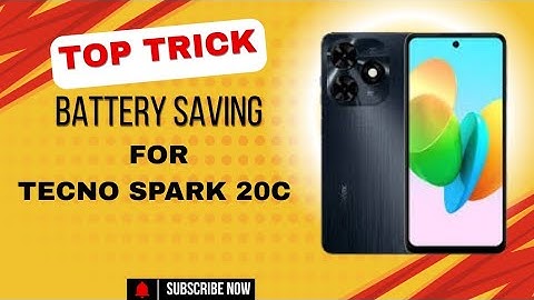 🔴Tecno Spark 20c battery saving cool tips🔥🔥🔥