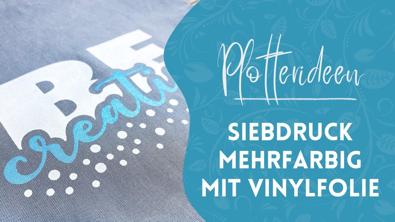 Taschen mit zweifarbigem Siebdruck mit Hilfe einer Vinylfolie bemalen