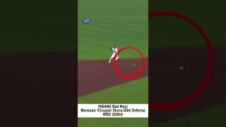 INSANE Bad Hop! Meneses’ Chopper Stuns USA Defense | WBC 2026 | Pitch Perfect Highlights | #shorts