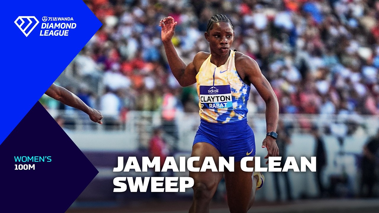 Tina Clayton wins the Women's 100m as Jamaica take the 1,2,3 - Wanda Diamond League
