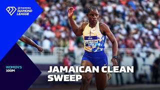 Tina Clayton wins the Women's 100m as Jamaica take the 1,2,3 - Rabat Diamond League 2026