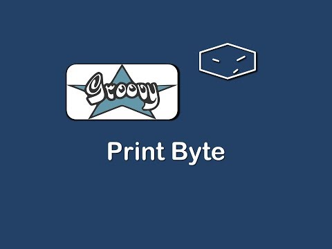 print byte in groovy