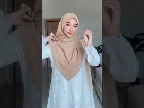 CARA PAKAI TUDUNG BAWAL PALING SIMPLE CANTIK & KEMAS