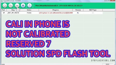 Cali in phone is not calibrated reserved 7 Solution (F101K)