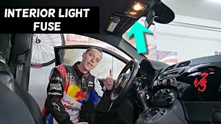 FIAT 500 INTERIOR DOME LIGHT FUSE LOCATION REPLACEMENT, DOME LIGHT NOT WORKING, INTERIOR LIGHT NOT W