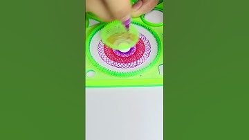 Artful Geometry: The Peaceful Practice of Spirograph Designs! #asmr #spirograph #satisfying #shorts