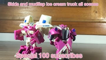 ESPECIAL 100 INSCRITOS  Skids and Mudflap Ice Cream Truck ALL Scenes ROTF Stop Motion