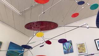 Mobile - Disc Play - Kinetic Sculpture by Carolyn Weir