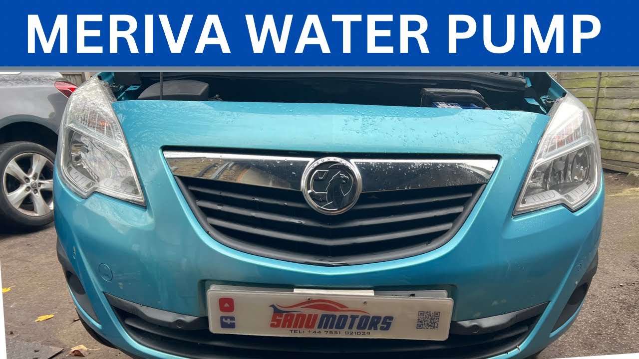 How to replace the 2011 Vauxhall Meriva water pump, thermostat change