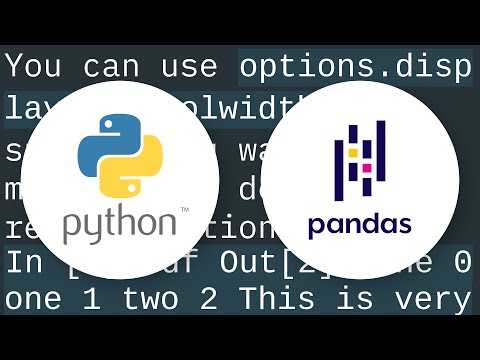 Print very long string completely in pandas dataframe
