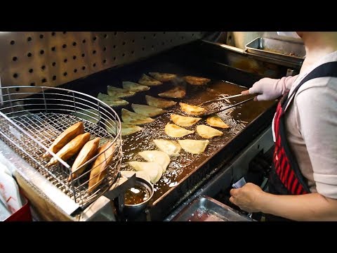 豬肉餡餅-韭菜盒子-奶油餡餅！珍北平！彰化美食(Pork Pie,Chive Pocket,Cream Pie！Taiwanese street food