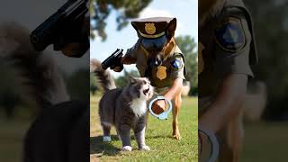 Dog arrests criminal cat! 👮‍♀️
