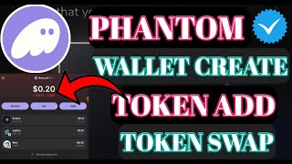 Phantom Wallet Create। Phantom Wallet Token Swap। Phantom Wallet New Token Add। Phantom Wallet screenshot 2