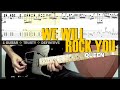 COVER & TAB: We Will Rock You (Guitar Cover with Original Solo and Tabs)