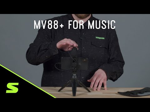 Shure MV88+ How to set up for music recording