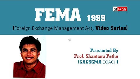 Current Account Transactions | Foreign Exchange Management Act |FEMA = Part 3