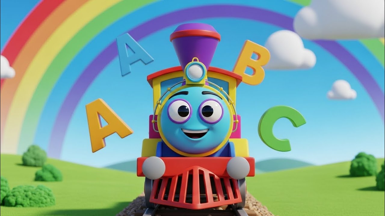 Alphabet Train Song 🚂 | ABC Song for Kids | Learn Alphabets A to Z