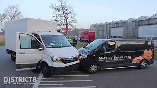 Bestuurder Gewond Bij Aanrijding Met Twee Busjes Bospolder Honselersdijk