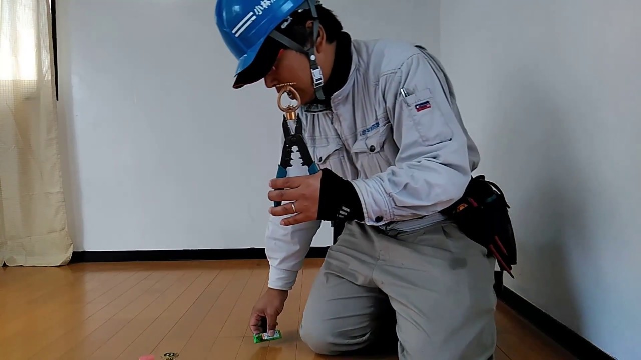 閉鎖型スプリンクラーヘッドの開放（上向き）sprinkler equipment