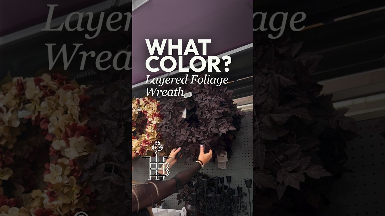 Beautiful Fall Wreath Find - What color do we think this is?