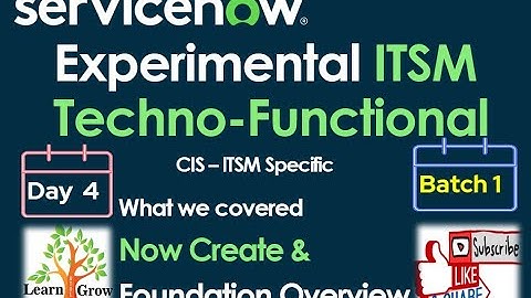 ITSM Batch 1 | Day 4 | Now Create - Data Overview #Shorts #Short