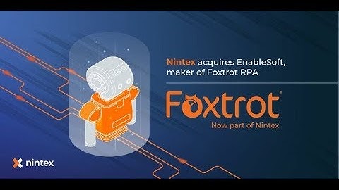Nintex Foxtrot RPA demo - checking in attendee at venue