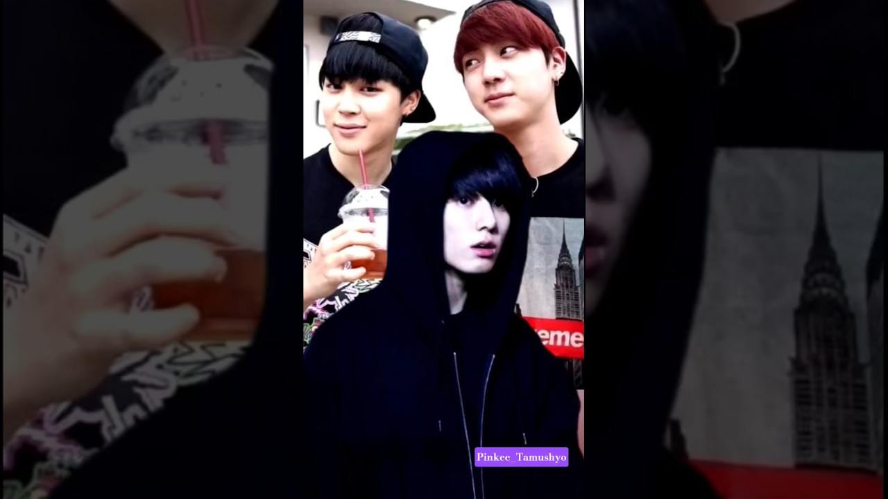 Watch JIN eating and kookie & JIMINA watching drooling to eat 😁💜