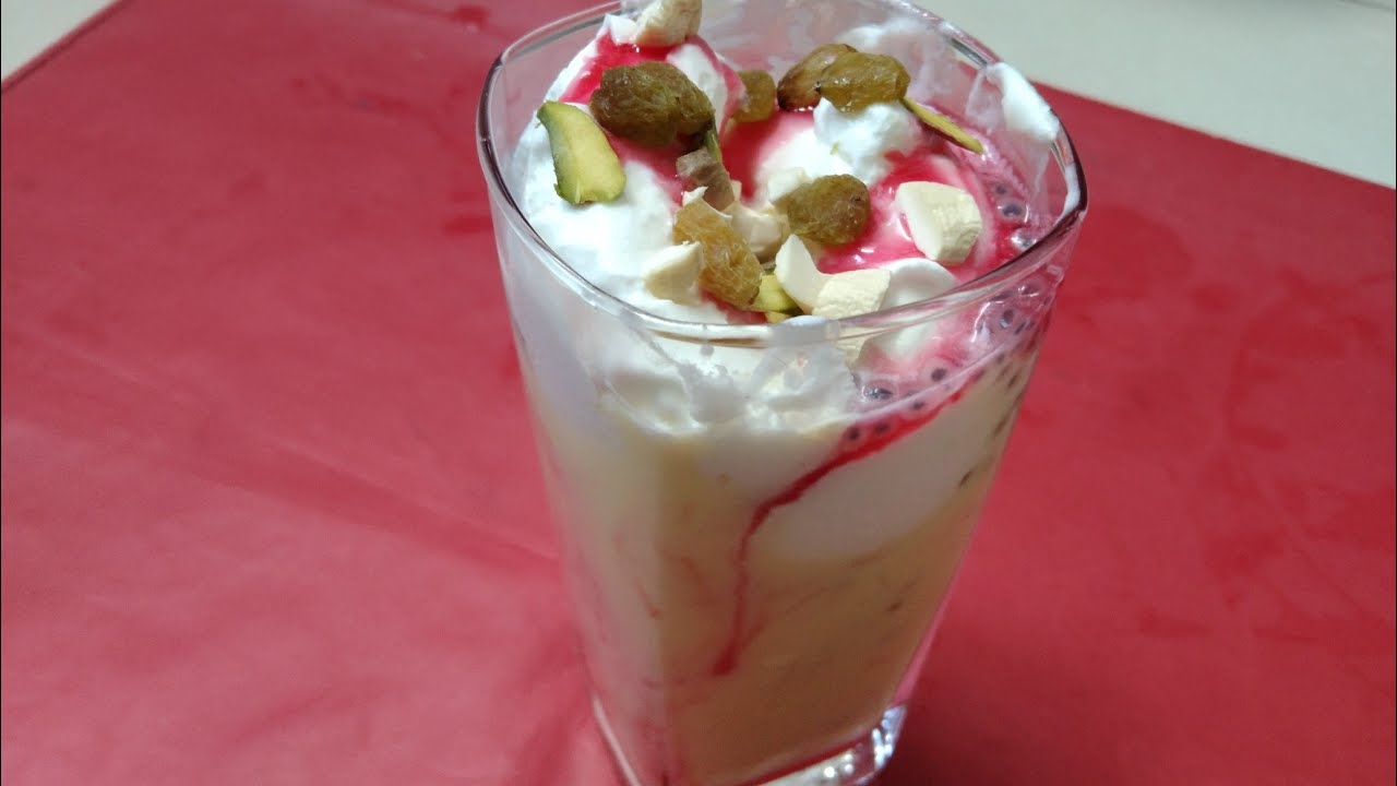 Vanilla Custard Falooda Ice Cream Falooda Vermicelli Falooda