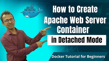 15-Create Apache Web Server Container in Detached Mode | Docker Tutorial for Beginners (Hindi)